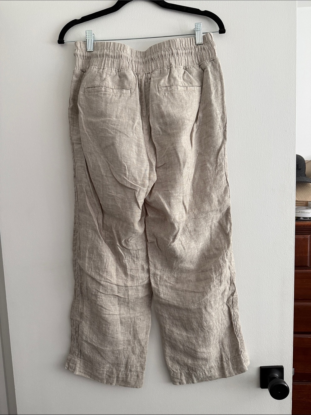 Quince Women's 100% Linen pants in Beige - Picture 2 of 4